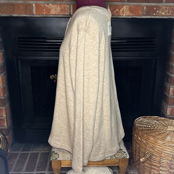 NWT Super soft oversized long sleeve Henley button quarter button shirt - Picture 5 of 10